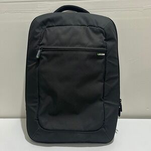 Incase Icon Black Nylon Tech Laptop Backpack Bag Adjustable Strap Padded Back
